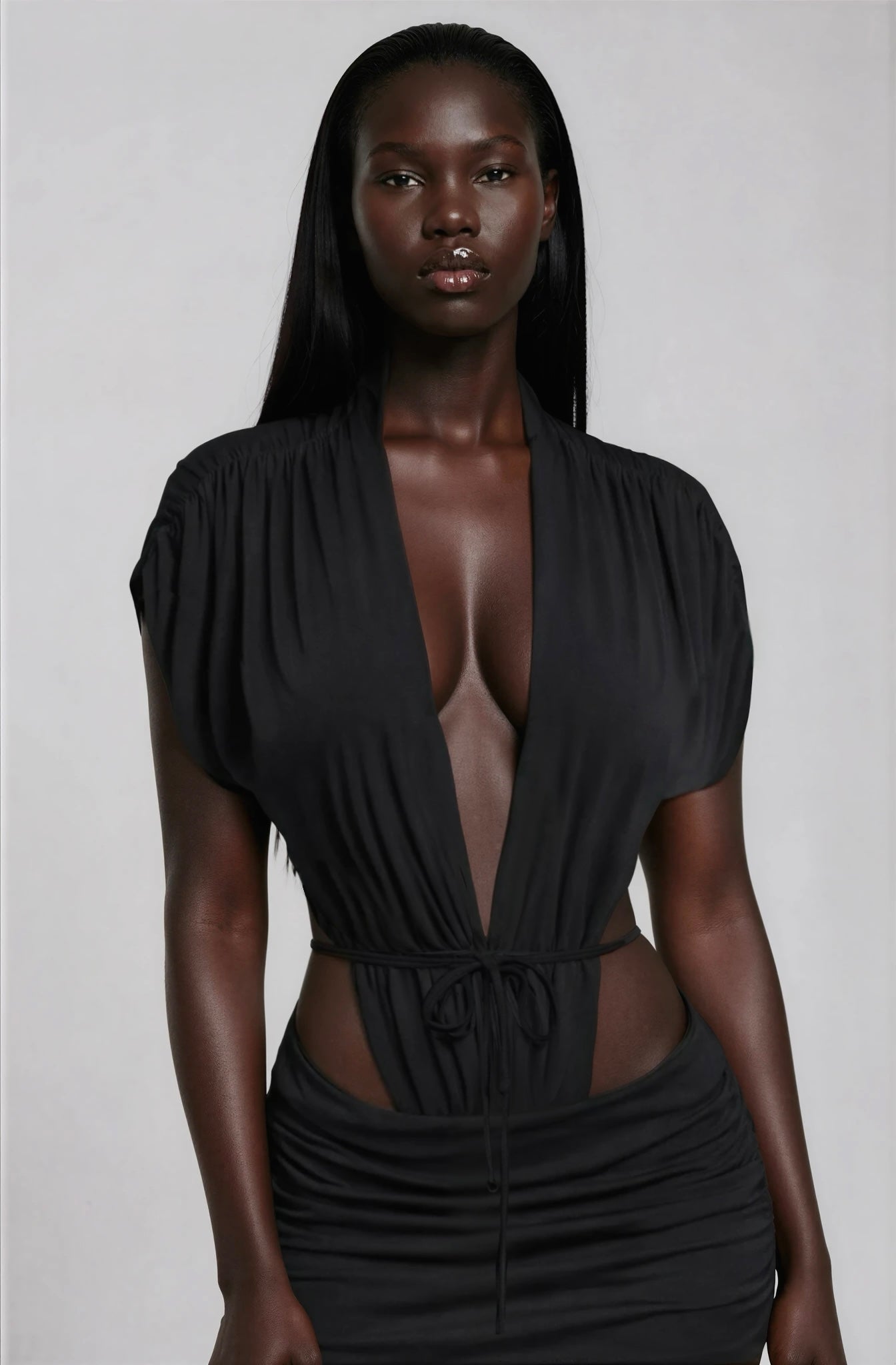 SKYE - Bodysuit & Skirt Set (Black)